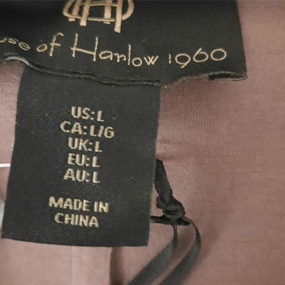 House of Harlow Faux Suede Brown Coat - Picture 3 of 6